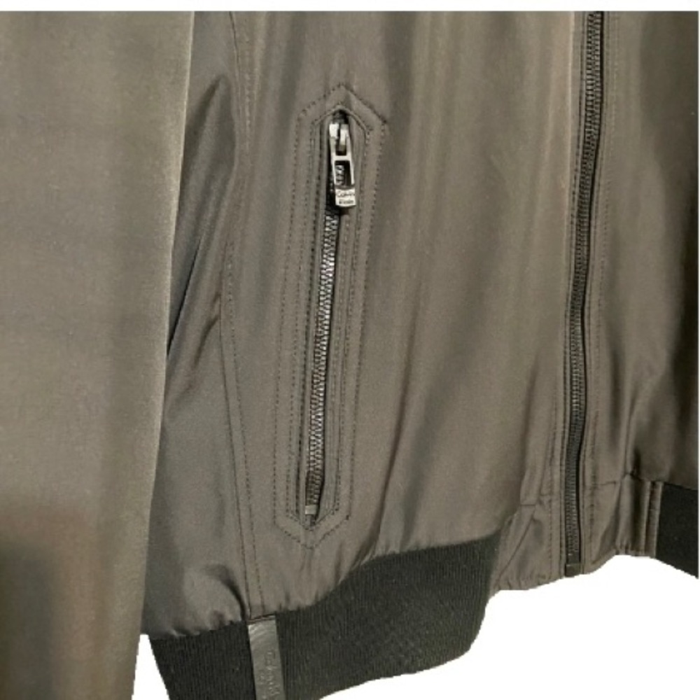 Calvin Klein dark grey ripstop bomber jacket - Picture 6 of 9